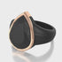 Set of Two Rings: Women's Oversized Pear & Men's Infinity Collection
